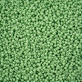 11/0 Preciosa Seed Beads Dark Green Chalk Dyed Solgel #43250